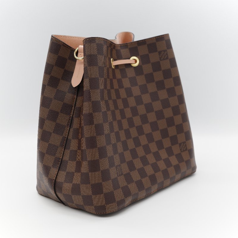 Louis Vuitton 路易威登 NeoOne 棋盤格 棕色 水桶包 斜挎包-5