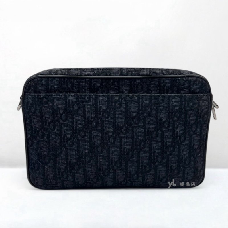 S5387-DIOR Oblique 黑色緹花相機包-1