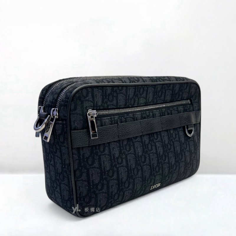 S5387-DIOR Oblique 黑色緹花相機包-2