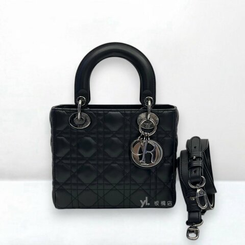 S5388-DIOR Lady Dior 黑羊皮小型黛妃包