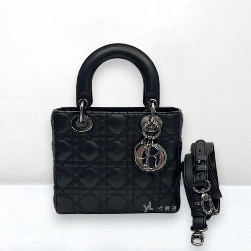 S5388-DIOR Lady Dior 黑羊皮小型黛妃包-0