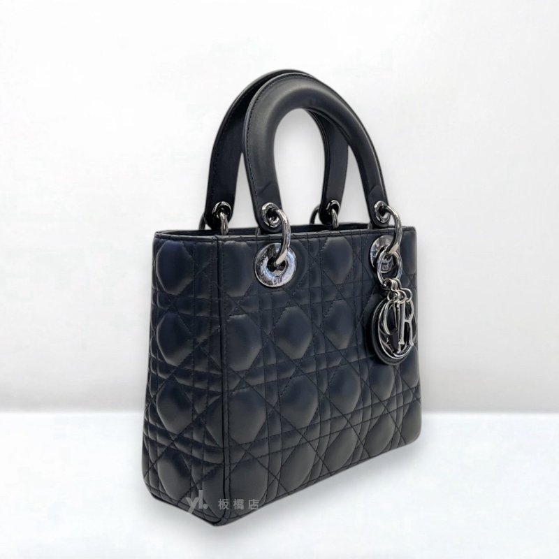 S5388-DIOR Lady Dior 黑羊皮小型黛妃包-2