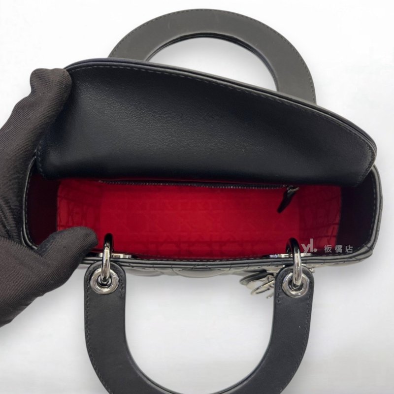 S5388-DIOR Lady Dior 黑羊皮小型黛妃包-5