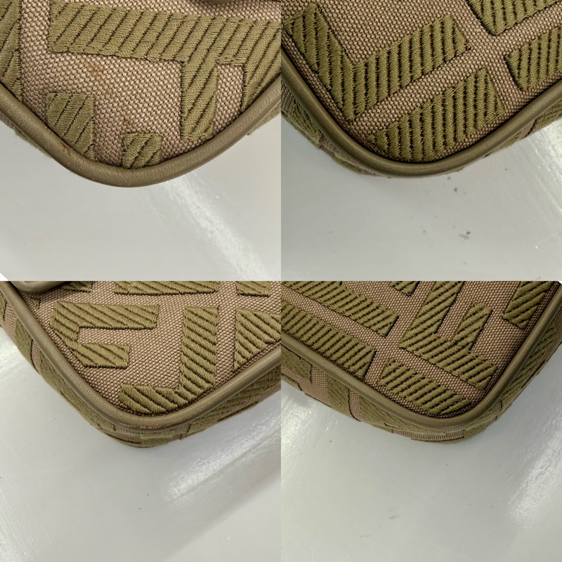 芬迪 FENDI 經典帆布法棍包 兩用包（手提／肩背）8BR600-4