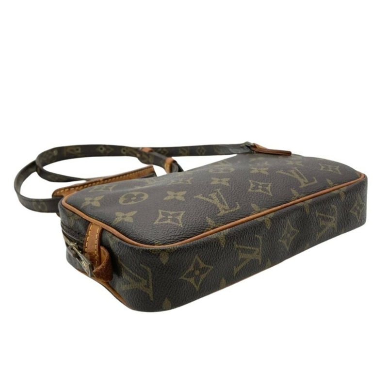 路易威登 Pochette Marly Bandoulière 單肩包，Monogram 帆布，M51828 棕色 TH0960，女士-3