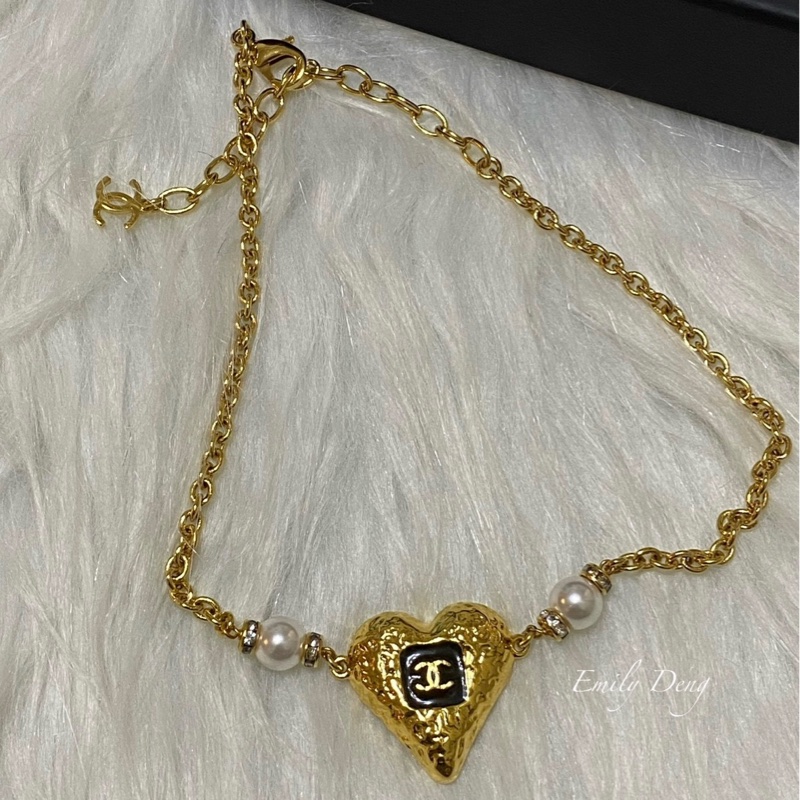 Chanel 熔岩愛心項鏈-6