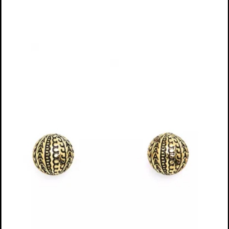 MJ Marc Jacobs Monogram 專櫃款 滿版球型耳環 中性款(不可議)-10