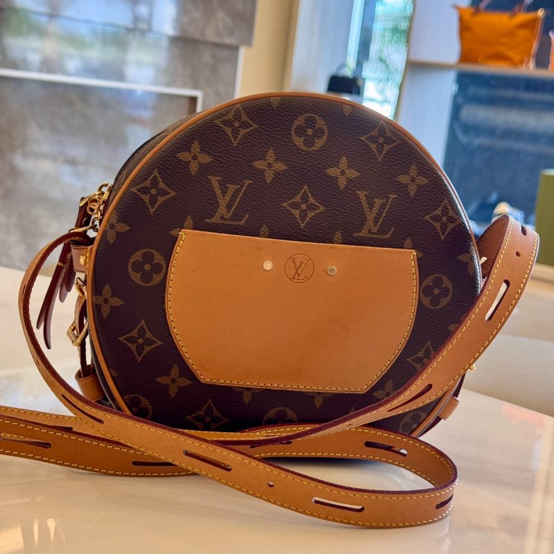 *SHIHNS名牌精品* LV M52294 老花圓餅包-3