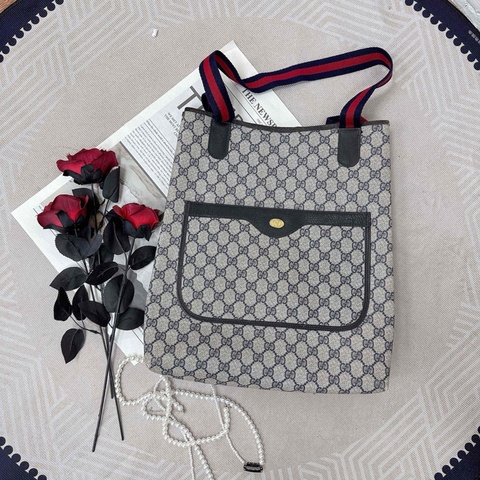 Gucci 古馳 經典老花托特包 中古 二手 vintage