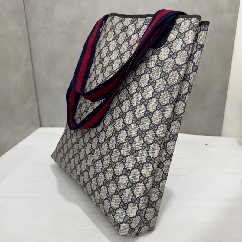 Gucci 古馳 經典老花托特包 中古 二手 vintage-7