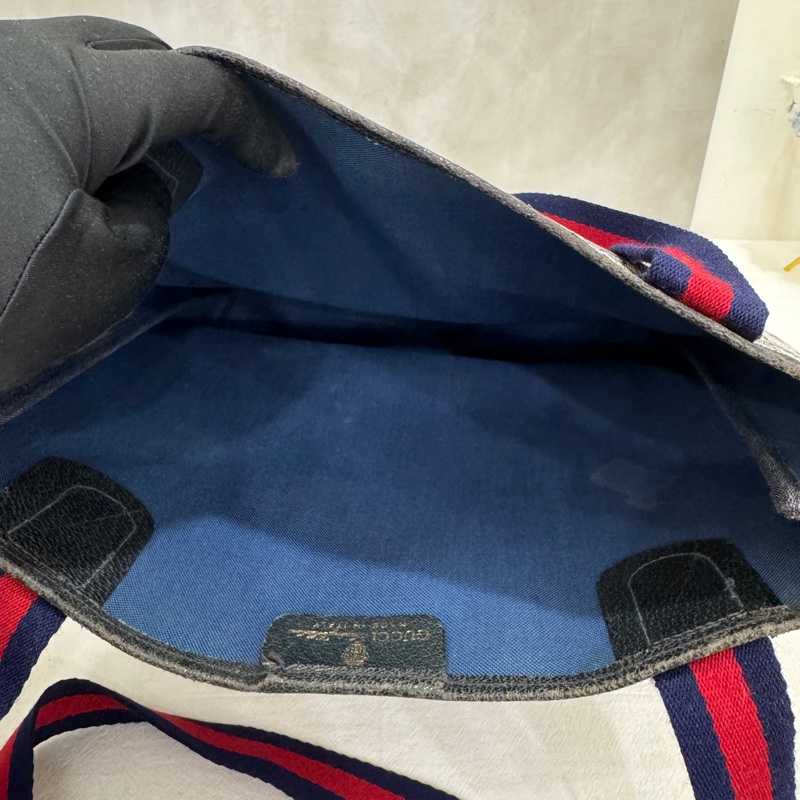 Gucci 古馳 經典老花托特包 中古 二手 vintage-12