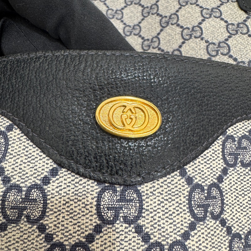 Gucci 古馳 經典老花托特包 中古 二手 vintage-13