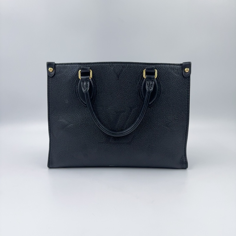 LV黑色牛皮on the go PM手提側背包-6