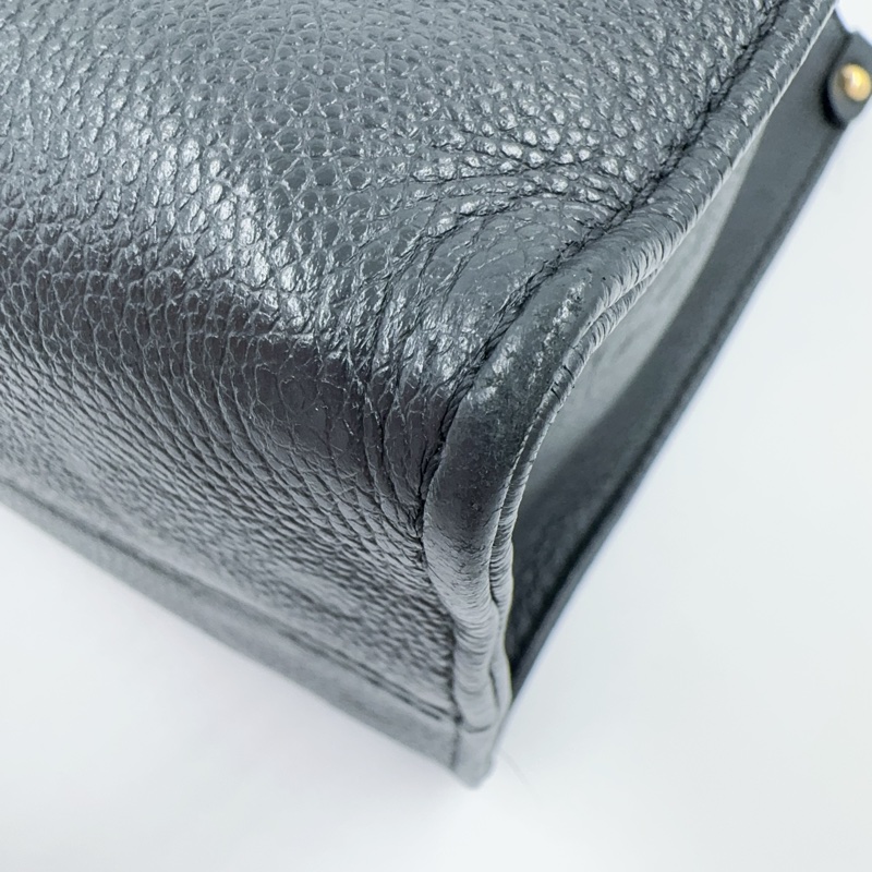 LV黑色牛皮on the go PM手提側背包-13