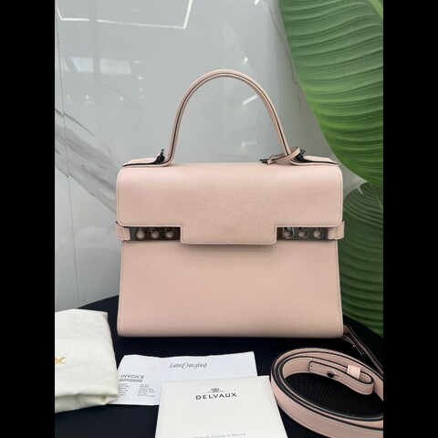Delvaux Tempete 裸粉色手提包 肩背包