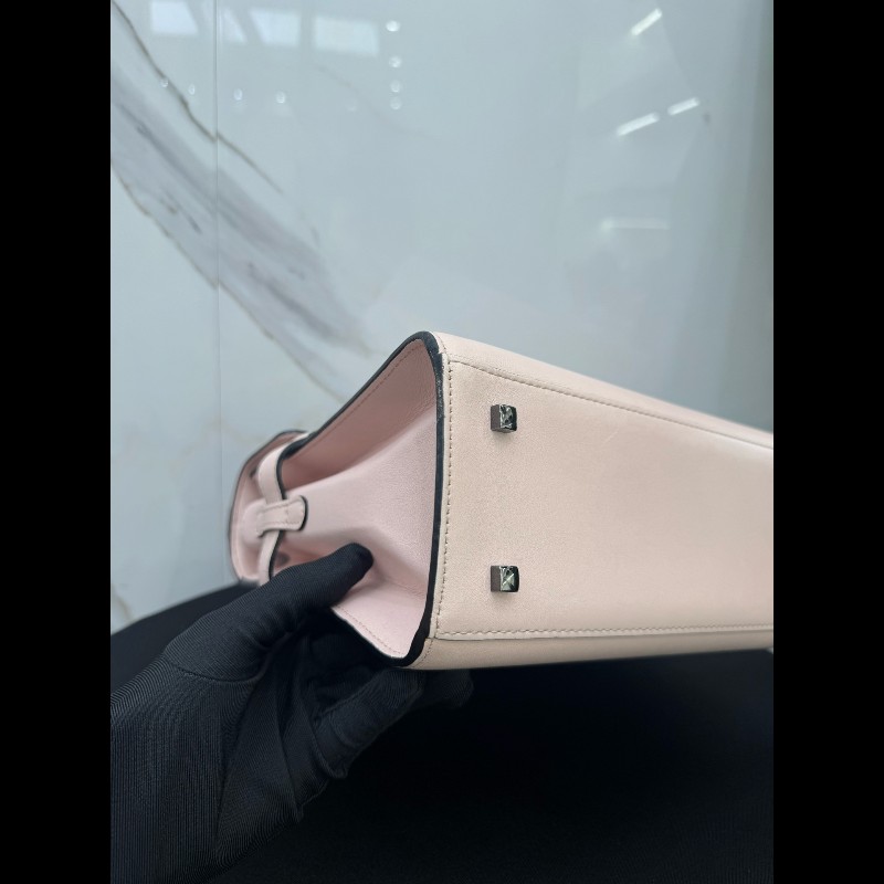 Delvaux Tempete 裸粉色手提包 肩背包-5