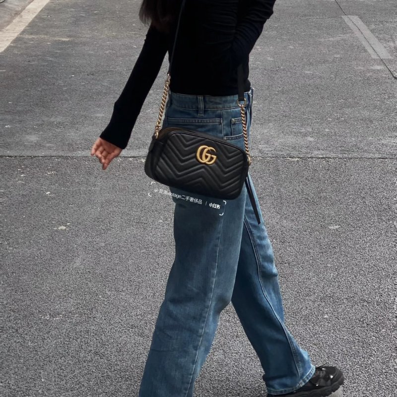 🏷Gucci 古馳.Marmont 24 相機包/客人寄賣-21