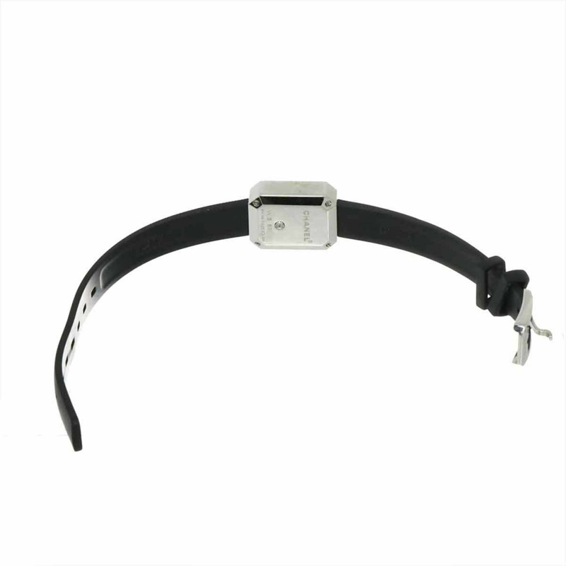 香奈兒 Premiere H2434 鑲鑽錶圈女錶,4 顆鑽石,黑色橡膠錶帶,石英錶-3