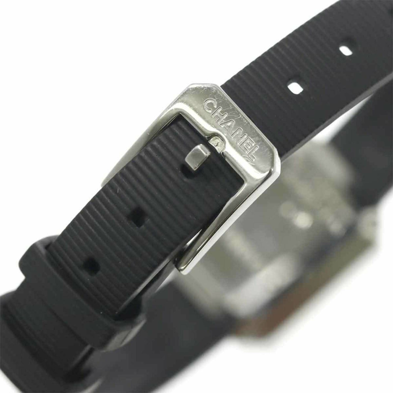 香奈兒 Premiere H2434 鑲鑽錶圈女錶,4 顆鑽石,黑色橡膠錶帶,石英錶-5