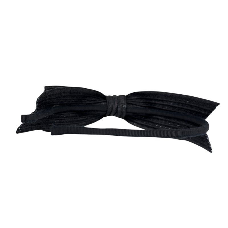 CHANEL CC 草編 蝴蝶結 髮篐-10