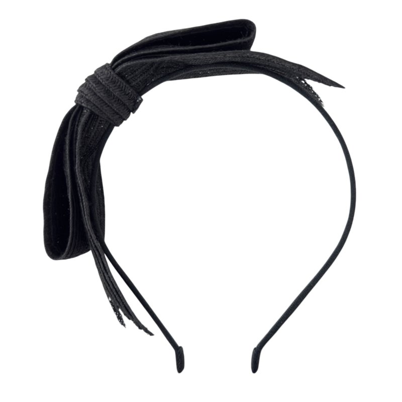 CHANEL CC 草編 蝴蝶結 髮篐-11