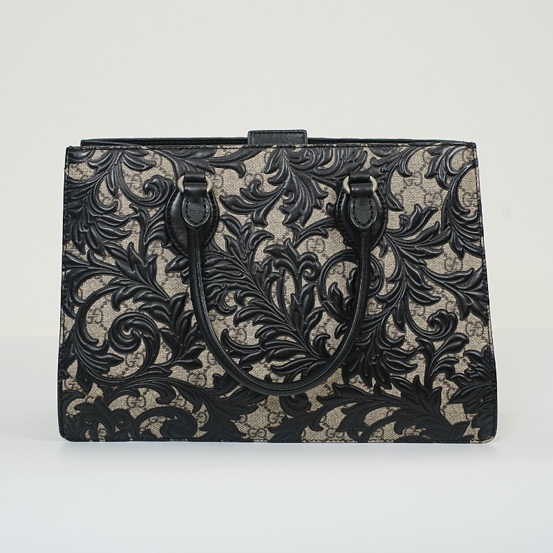 Gucci/古馳 限量款浮雕印花手提包-1