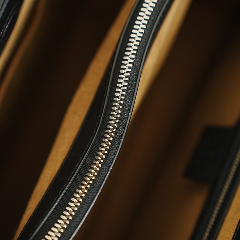 Gucci/古馳 限量款浮雕印花手提包-5