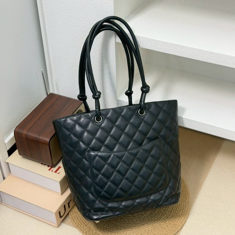🏷Chanel 香奈兒．康鵬托特包 小號/客人寄賣-1