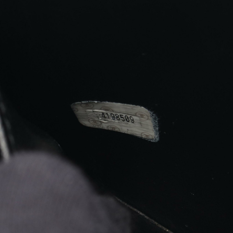 香奈兒 COCO Mark Vanity 單肩手提包,粒面小牛皮,黑色,二手,金色五金 CC-4