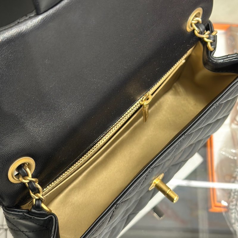 CHANEL 經典口蓋包Mini CF20 - 金球黑金-2