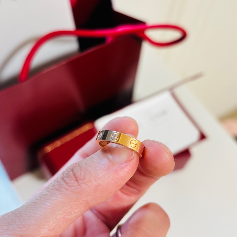 CARTIER(卡地亞) LOVE 戒指 18K玫瑰金 戒圍49-9