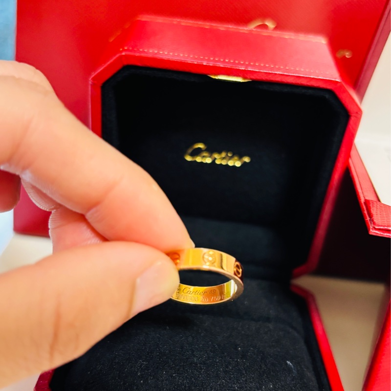 CARTIER(卡地亞) LOVE 戒指 18K玫瑰金 戒圍49-11
