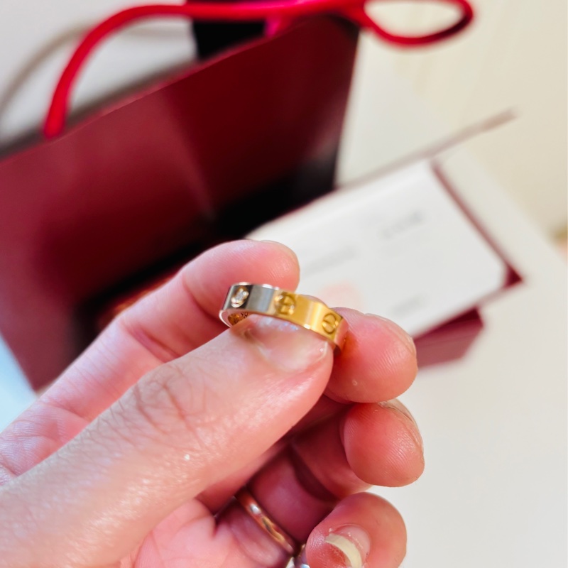 CARTIER(卡地亞) LOVE 戒指 18K玫瑰金 戒圍49-23