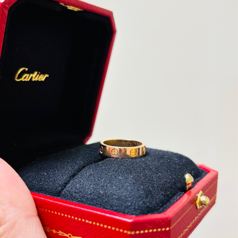 CARTIER(卡地亞) LOVE 戒指 18K玫瑰金 戒圍49-13