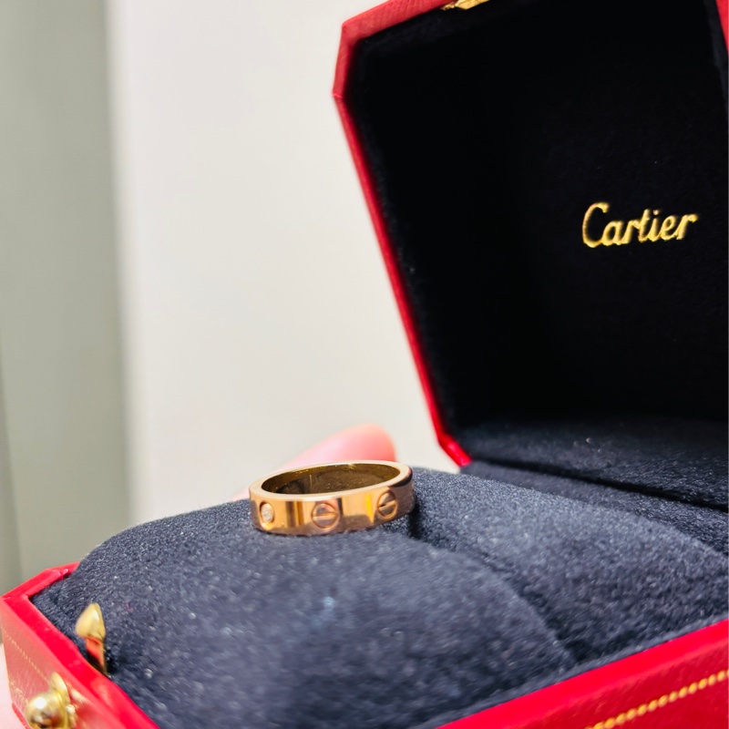 CARTIER(卡地亞) LOVE 戒指 18K玫瑰金 戒圍49-14