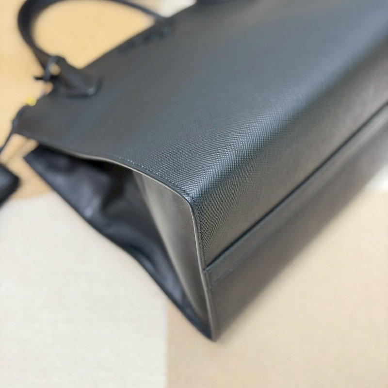 🏷Prada 普拉達.Monochrome 防刮托特/客人寄賣-4