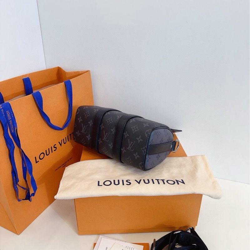 【99閒置新🆕】LV 黑武士 老花Keepall 25-5