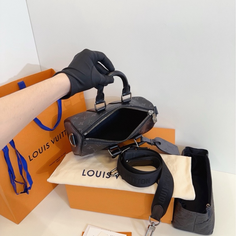【99閒置新🆕】LV 黑武士 老花Keepall 25-8