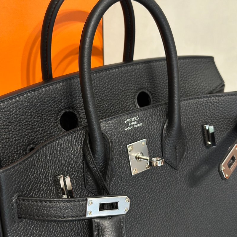 HERMES Birkin 25 - 黑銀 K-4