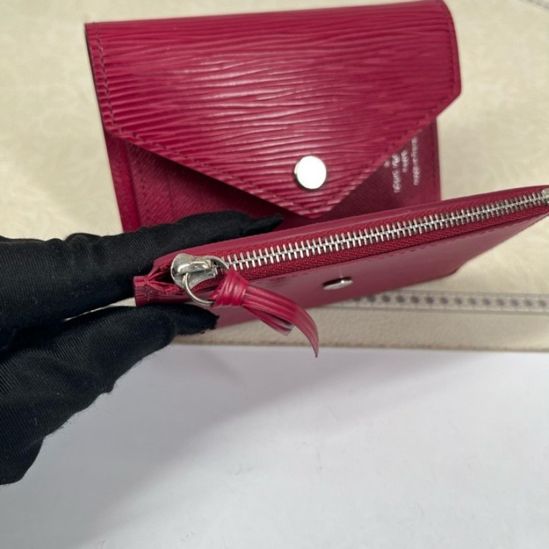 LV路易威登 水波纹短款三折疊豆豆錢包 內裡有隔層 可放現金-14