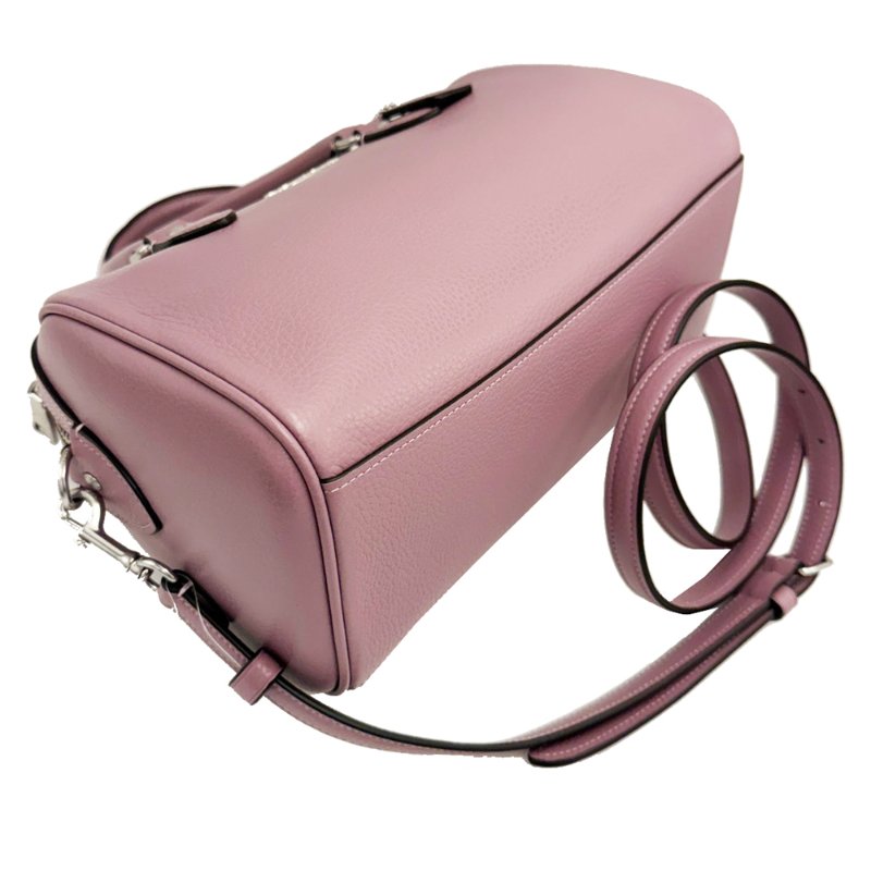 [全新]COACH Rowan Satchel Bag素面牛皮斜背兩用波士頓包(薰衣草紫)-3