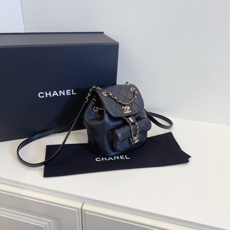 【99新🆕】Chanel 芯片黑金duma 雙肩包-2