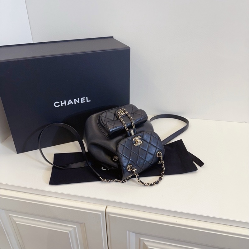 【99新🆕】Chanel 芯片黑金duma 雙肩包-4