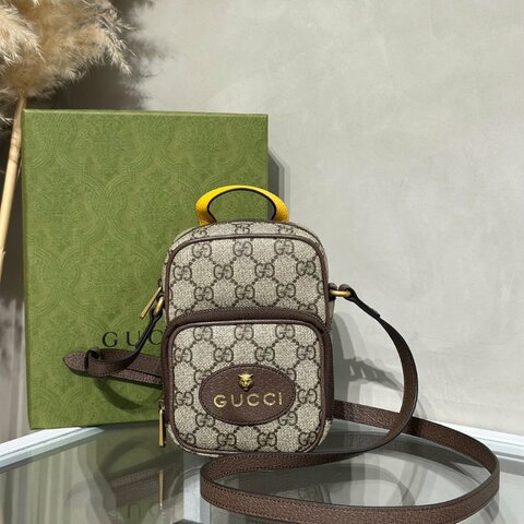 GUCCI Neo vintage supreme老花斜背包