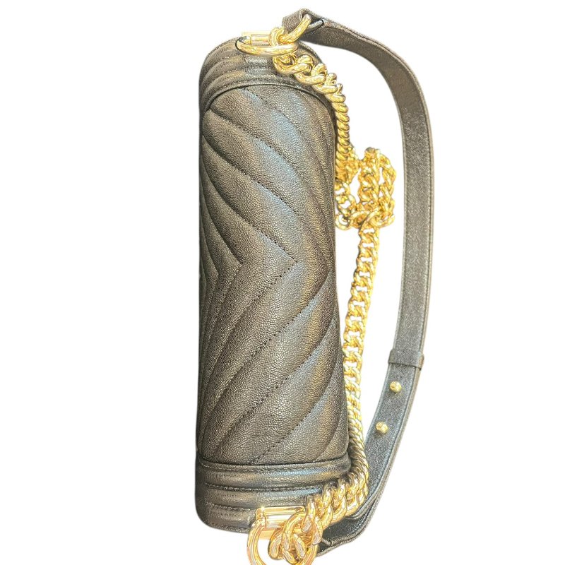 【美收精品】CHANEL黑金色肩背包 5-219-5