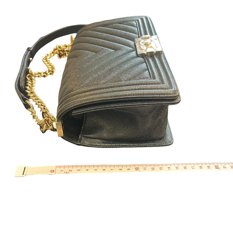 【美收精品】CHANEL黑金色肩背包 5-219-19