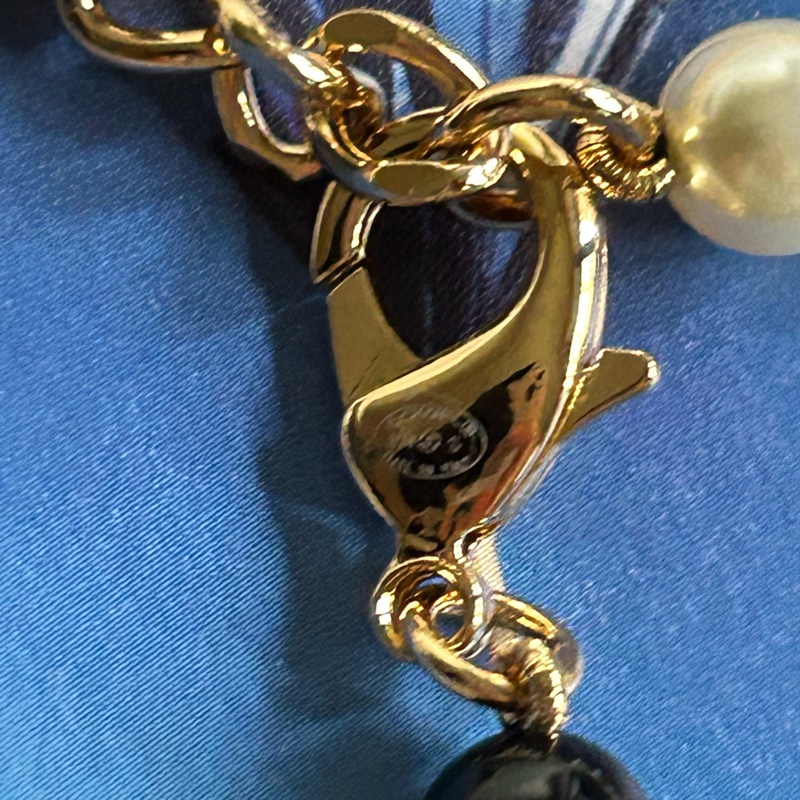 香奈兒經典黑白珍珠短項鍊-3