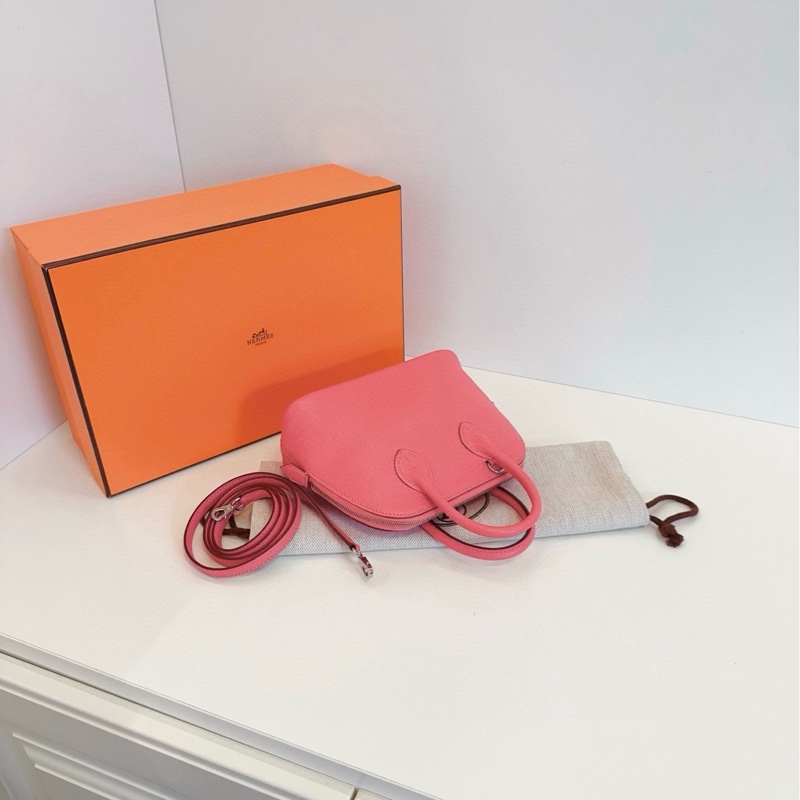 【99新🆕】Hermes 唇膏粉 mini bolide 保齡球 A刻 山羊皮 手提包 斜挎包 單肩包-6