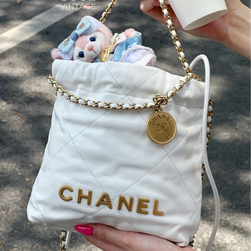 #閒置帶膜 #全配🈶購證 香奈兒白金22bag mini 芯片款-0