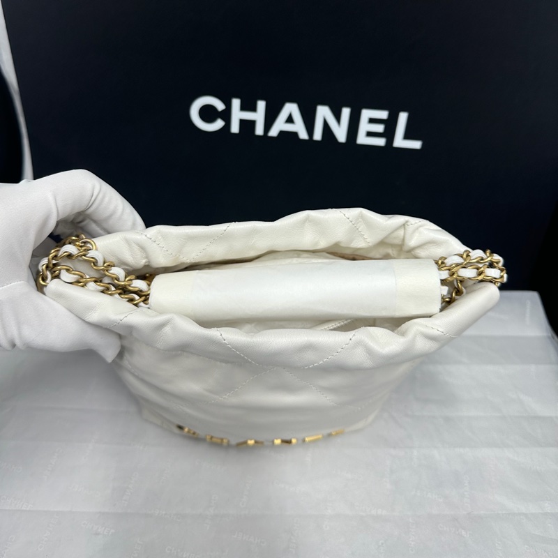 #閒置帶膜 #全配🈶購證 香奈兒白金22bag mini 芯片款-7